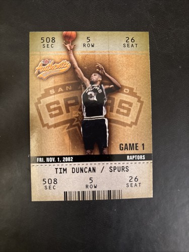 Tim duncan 2002 fleer - tim, 2002/03